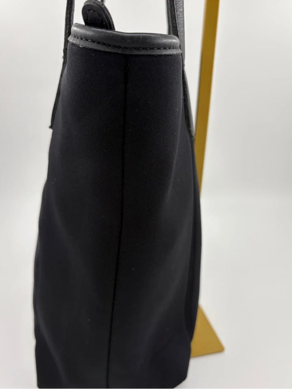 Coach Black Nylon Tote with Leather Handles
